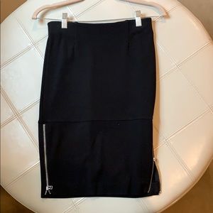 Black pencil skirt